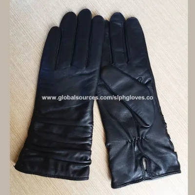 2021 Winter New Style Fashion Women Dress Leather Gloves, Winter Gloves