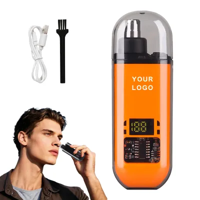 New Rechargeable Trimmer Shaver Men Nose Hair Trimmer Easy Use Nose Shaver Nose Trimmer for Sensitive Nose Hair Removal