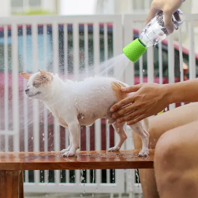 New Outdoor Portable Pet Cleaning Shower Silicone Shower Head Nozzle Pet Shower Head for Dogs