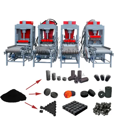 Hexagonal Sugarcane Bagasse Compost Charcoal Briquette Machine Bbq Charcoal Hydraulic Press