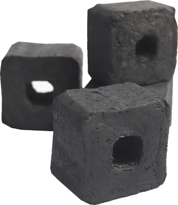 Natural 100% Bamboo Charcoal Long Burning Time Charcoal Factory Smokeless Cube Bamboo Shisha Charcoal
