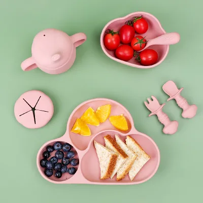 Bsci Certified Wholesale Customizable Safe Non Toxic Fall Resistant and Easy to Clean Baby Feeding Silicone Bowl