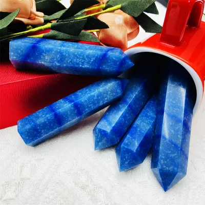 Wholesale Natural Gemstone Point Hand Polished Blue Aventurine Crystal Towers for Healing Gifts