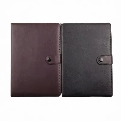 Minimalist Luxury Leather Hardcover Business Notebook & Planner Customizable Promotional Gift for Office Use