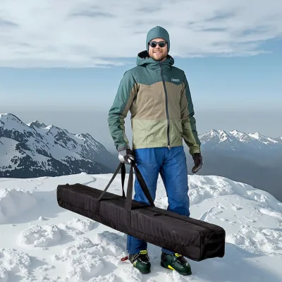 Premium Padded Ski Bag Ski Clothes Snow Gear Poles Accessories Double SnowBoard Ski Gear Bag for for Men Women