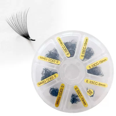 Hot Sale 3D Premade Handmade Fan Eyelashes 500 Fans Loose Mega Volume Extensions Made High Quality Synthetic Hair Private Label