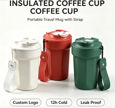 316 Stainless Steel Vacuum Tumbler Octagonal Shape Insulated Large Capacity Leak-Proof Lid Car Cup Holder Office Business Gifts