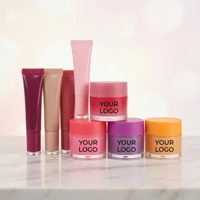 Wholesale Vegan Four Flavors Lip Sleeping Mask Mild Repair Rough Lips Custom Logo Cross Border Cosmetic Lip Balm