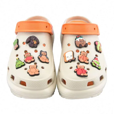 Series Shoe Charms PVC Charms for Flip Flops Clog Charm Beach Animal Dog Cat Carton Pvc Rubber New Kids Pins for Clog