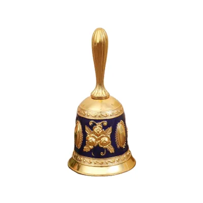 Metal Home Calling Antique Dinner Bells Gold Multi-Purpose Hand Call Bells Bar Hotel Vintage Bell for Craft Wedding Decoration