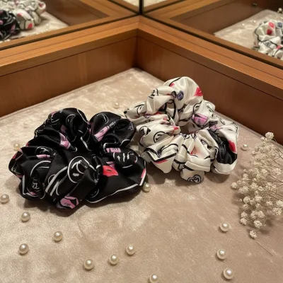 Designer Brand Hair Ties, High-quality Hair Ties, Retro Elastic Hair Accessories Letter Hair Accessories Hot-selling Custom-made