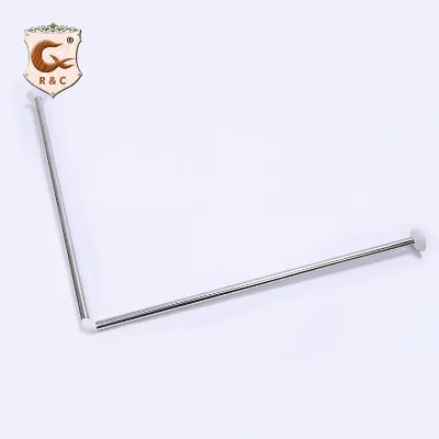 Modern Customised U Shape Bathroom Stainless Steel Curtain Rod