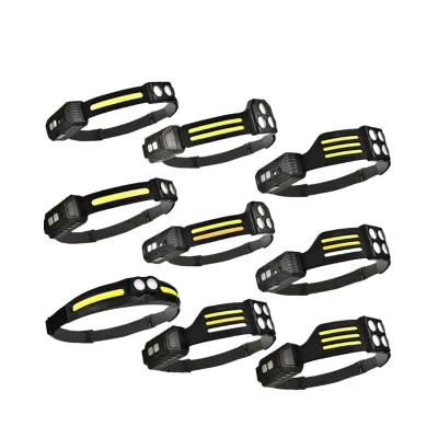 COB Induction Headlamp LED Rechargeable Headlight for Outdoor Camping Cycling Running Fishing With USB