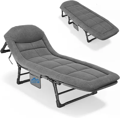 Outdoor Garden Sunshine Camping Folding Bed Swimming Pool Portable Single Camping Cots