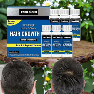 5% 15% Hair Growth Oil Kit Regrowth Nourishing Organic Anti-Itching for Adults