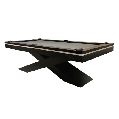2025 High-End Customized Multi-Function Pool Table Zhejiang Solid Wood Leg Slate Cushion PVC Indoor Game Cue Wholesale Available