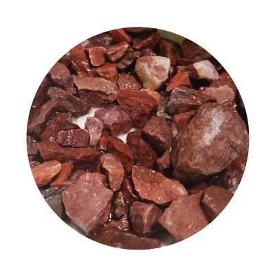 Wholesale Red Gravel Stone Terrazzo Gravel Outdoor Stones Garden Gravel Stone for Construction