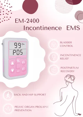 EM-2400 Incontinence EMS Device with LED Display 5 Preset Programs Adjustable Amplitude for Bladder Control Postpartum Recovery