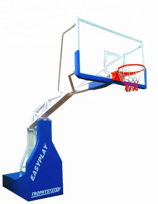 Height Adjustable Portable Heavy Duty Indoor/Outdoor Manual Hydraulic Basketball Stand