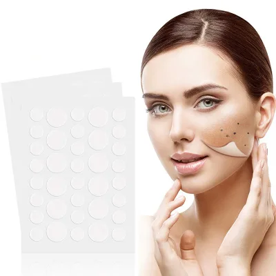 Private Label Oem Hydrocolloid Gel Acne Care Plaster Stickers Absorbing Spot Dot Pimple Healing Patch