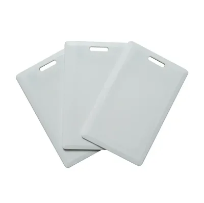 Hot Selling CR80 Standard PVC Contactless ID Cards 0.76mm Thinness Blank White 125KHz Smart Door Card Access Control RFID