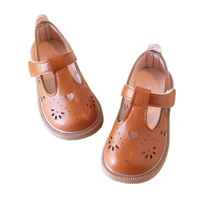 New Spring Children's Casual Shoes With Holes Comfortable Children Girls Princess Shoes