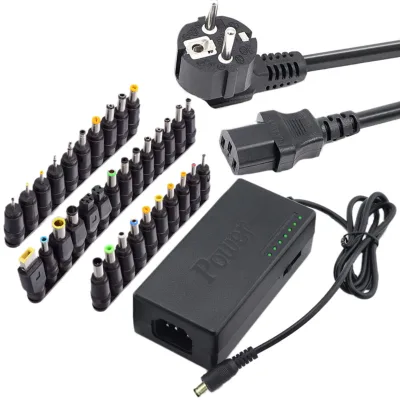 96W 12V-24V Multifunctional Laptop Power Adapter Charger Adjustable Universal 96W Power Charger for Laptops