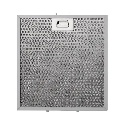Electric Kitchen Cooker Hood Grease Filter Aluminum 3-Layer Silver Spare Parts for Household Range Hood and Car Use