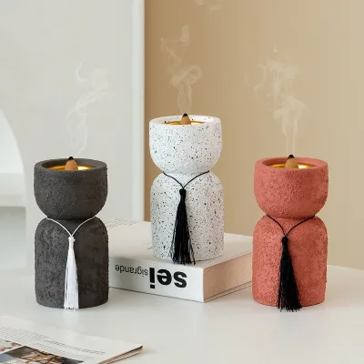 56H Modern Minimalism Mubkhar Incense Burner Handheld Arabic Incense Burner H Shaped Eid Incense Burner