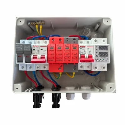 HT12-1-1 Solar Combiner Box AC220/230/240/400V CE IP65 Waterproof Miniature Hybrid AC/DC Solar Protection Plastic