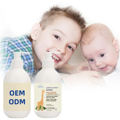 Private Label Baby Calming Comfort Lotion Herbal Dimethicone 500ml Moisturizing Refreshing Lotion for All Skin Types Daily Use