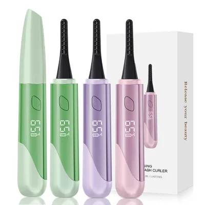 Portable Type-C Charged Long-Lasting Makeup Tool Heated Electric Eyelash Curler Set
