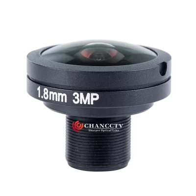 1/1.8" 3MP 1.8mm 185 Degree M12 Fisheye Lens