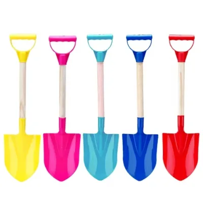 Creative OEM Giant Shovel Beach Toys 60cm Wooden Handle Summer Multifunctional Sand Beach Toys Kids