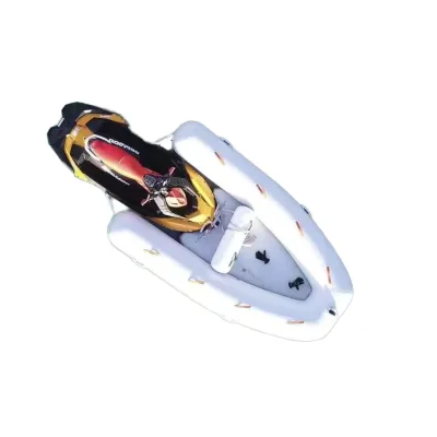 New Design Outdoor Leisure Powered Inflatable Jet Ski Aluminum Hull with Aluminum Floor Jet Ski Inflatable RIB Boat