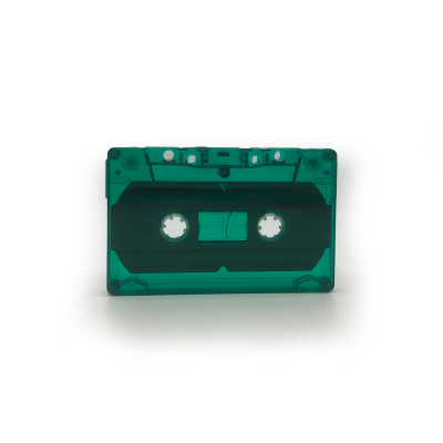 30min 60min 90min Green Packaging Color Clear Box Case Customization Blank Audio Cassette Tap