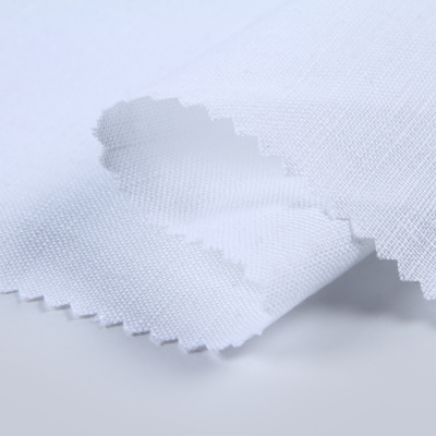 High Quality Woven Plain Dyed Pure White Types of Thin Flax Linen Fabric