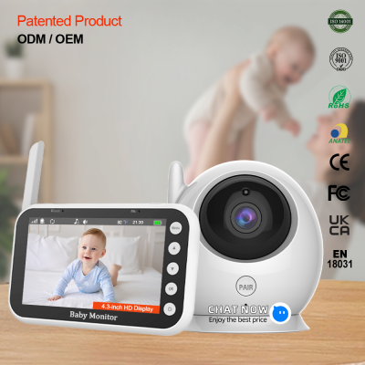 Portable Baby Surveillance Camera Wireless Babi Monitoring Sound Audio Monitors Digital 720p Video Baby Monitor