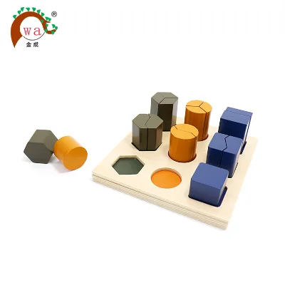 Wooden Puzzle Educational Shape Sorter Blocks Toy