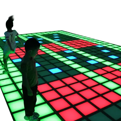 Hot Sale Dynamic Grid Floor Game Tiles Game Lights Interactive Game Escape Room