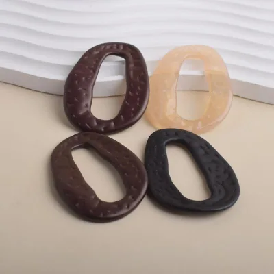 Bohemian Vintage Irregular Oval Electroplated Pendant DIY Necklace/Yiwu Clothing Beading Material Jewelry Components