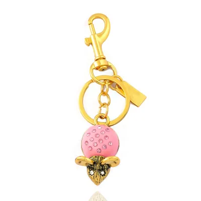 Manufacturer Hot Sale Exquisite Creativity Little Mouse Bag Keychain Fashion Car Metal Pendant