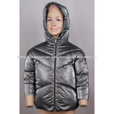 Polyester Jacket with padding lining / Fashion Apparel / Children's hooded jacket