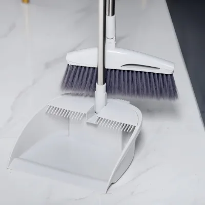 Best-selling Plastic Easy Design Broom and Dustpan Combo for Upright Cleaning Escoba Dustpan and Brush