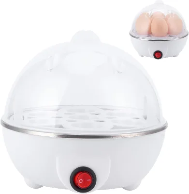 Single Layer White Electric Egg Cooking Breakfast Electric Egg Boiler for Household Kitchen