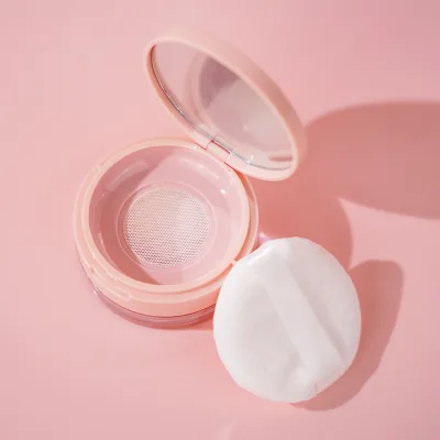 Luxury waterproof Face Powder Oil-control Loose setting Powder translucent matte 15g pink Lightweight vegan finishing powder