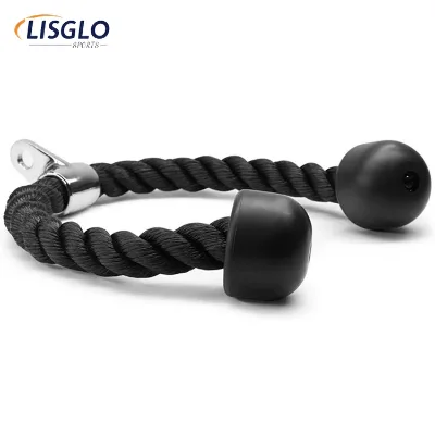 Factory Wholesale ABS Fitness Accessories Tricep Rope Cable Attachment (Nylon) for Lat Pull Down