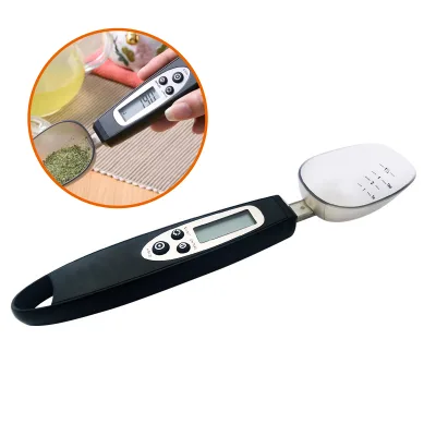 Top-Rated Portable High Accuracy Electric Stainless Steel Kitchen Food Scale 300-500g/0.1g Digital Measuring Spoon Scale
