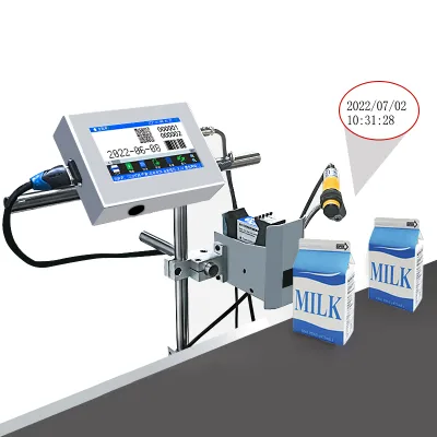 25.4mm Touch Screen Automatic Batch Code Printing Machine Inkjet Printer Online Expiry Date Inkjet Coder