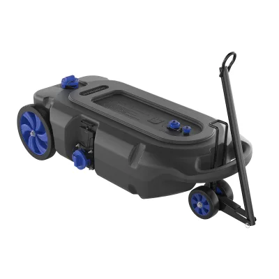 4 Wheels Tote Tank with 34 Gallons Capacity Modern Style Black Water Storage for RV Trailer Camper